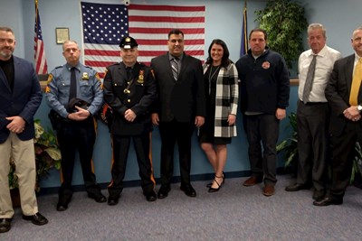 Falls Promotes 3 Officers to Lieutenant
