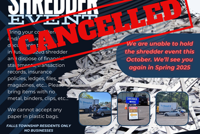 Shredder Event Cancelled