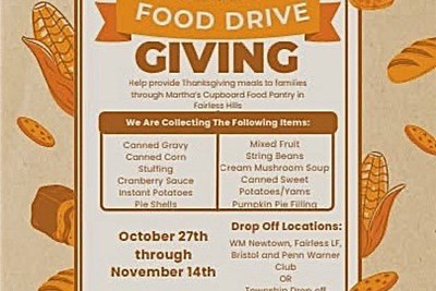 Waste Management & Falls Township's Annual Thanksgiving Food Drive