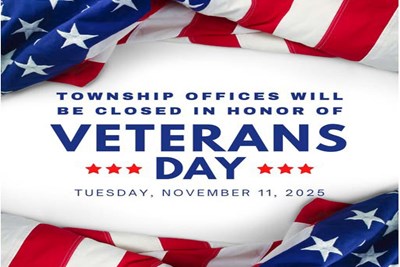 Township Offices Closed in observance of Veterans Day