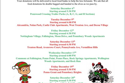 Falls Township Fire Co #1 - Santa's Schedule